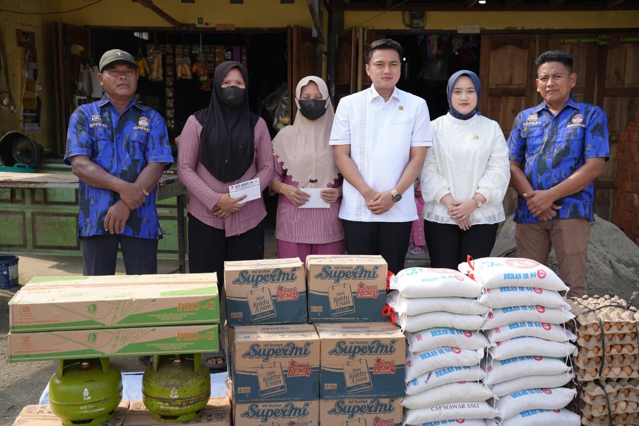 2 Rumah Warga di Hinai Ludes Terbakar, Ricky Anthony Beri Dukungan Moril dan Bantuan
