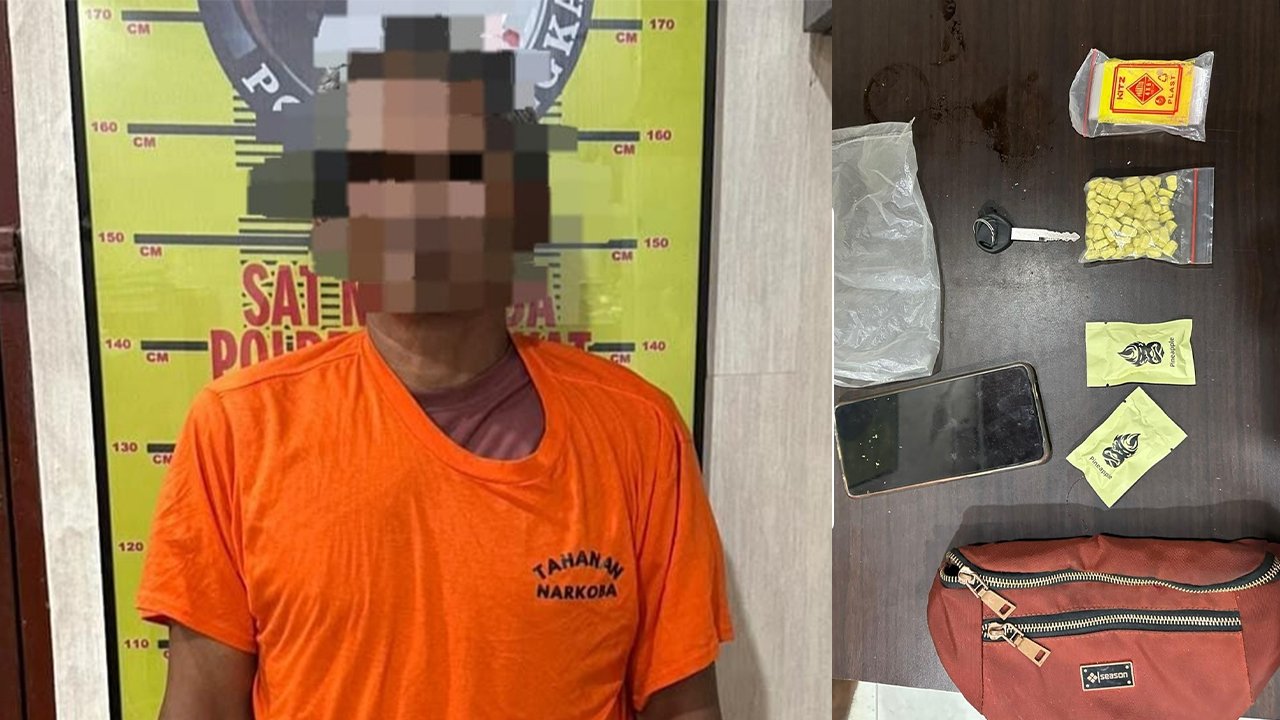 Warga Tanjung Pura Diringkus, Polisi Sita 100 Butir Ekstasi dan 2 Cartridge Pod Getar