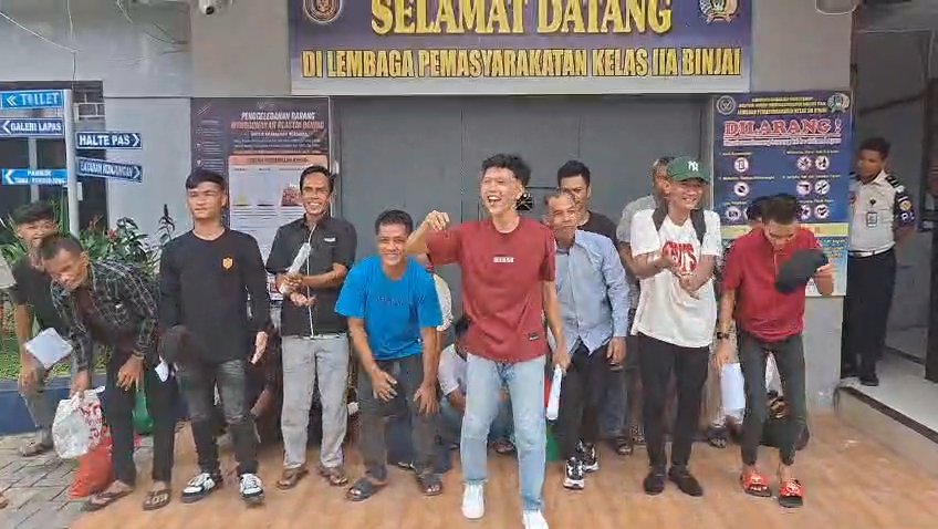 1.368 WBP Lapas Kelas IIA Binjai Terima Remisi HUT RI, 17 Orang Langsung Bebas