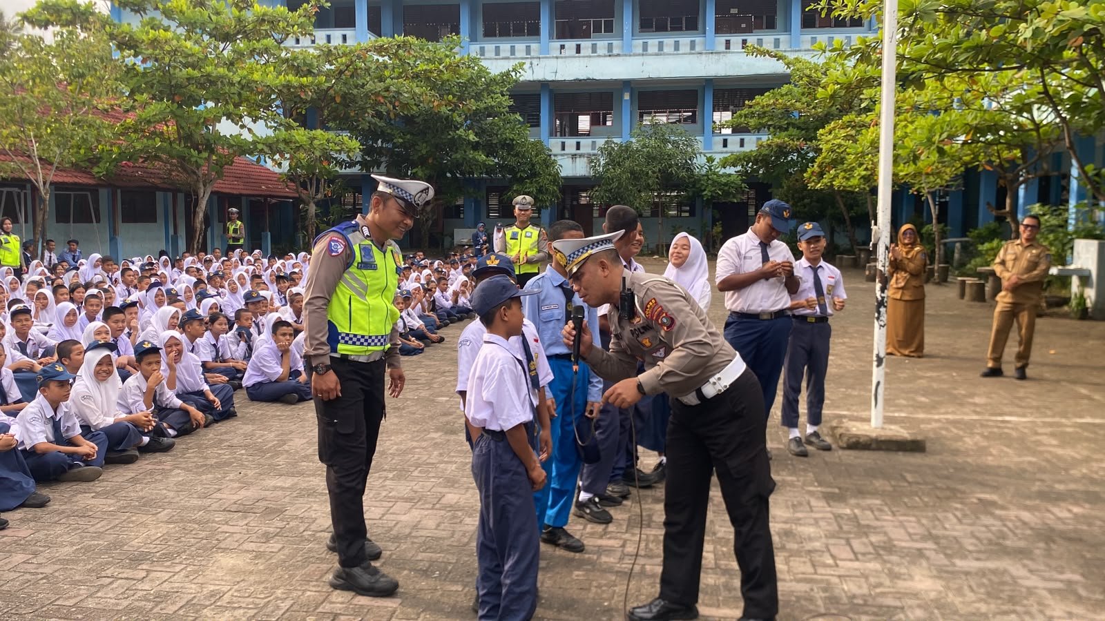Police Goes to School, Satlantas Polres Sibolga Tanamkan Budaya Tertib Berlalu Lintas
