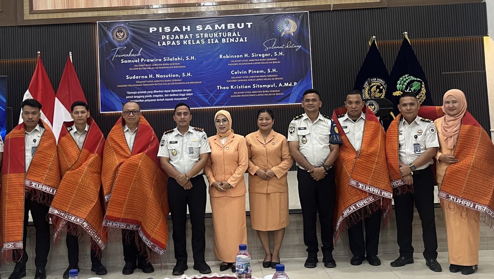 Tiga Pejabat Lapas Binjai Promosi Jabatan, Dua Pindah ke Rutan Pangkalan Brandan