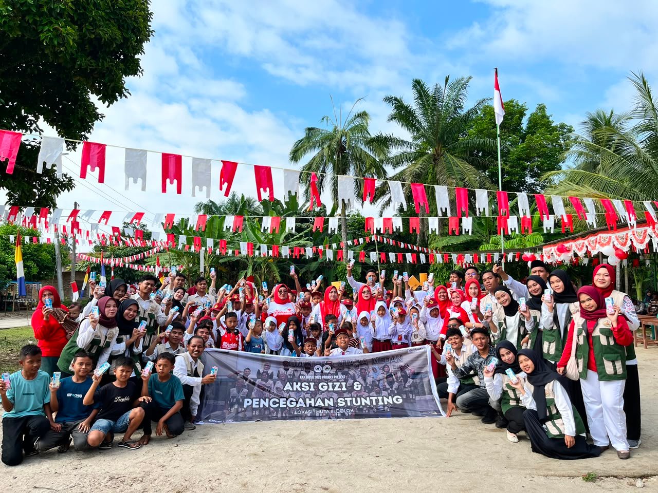 KKN Mahasiswa UINSU di Simalungun, Berikan Edukasi Pencegahan Stunting dan Lingkungan Sehat