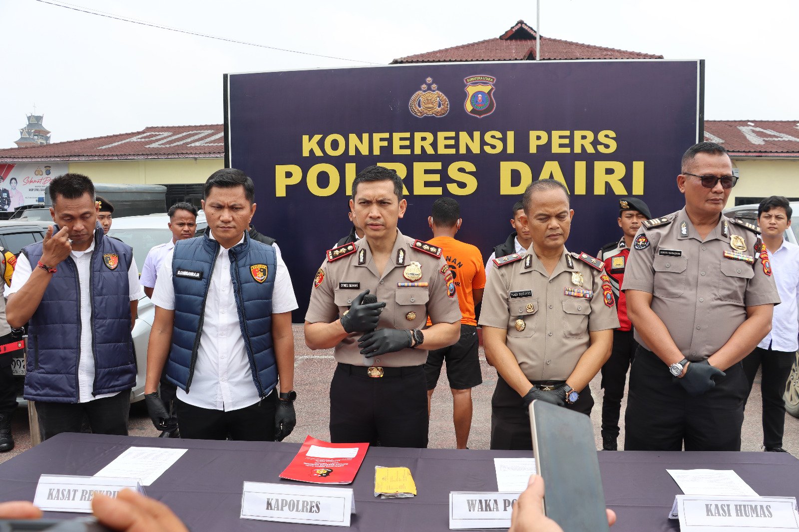 Gadai 13 Mobil Rental Untuk Bermain Judi, Pecatan TNI AU Diringkus Polres Dairi