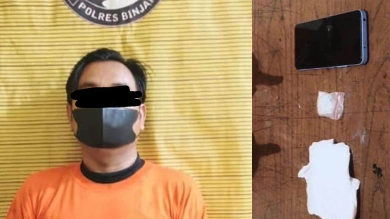 Pria Asal Sunggal Diringkus Polisi di Kota Binjai, 5,48 Gram Sabu Disita